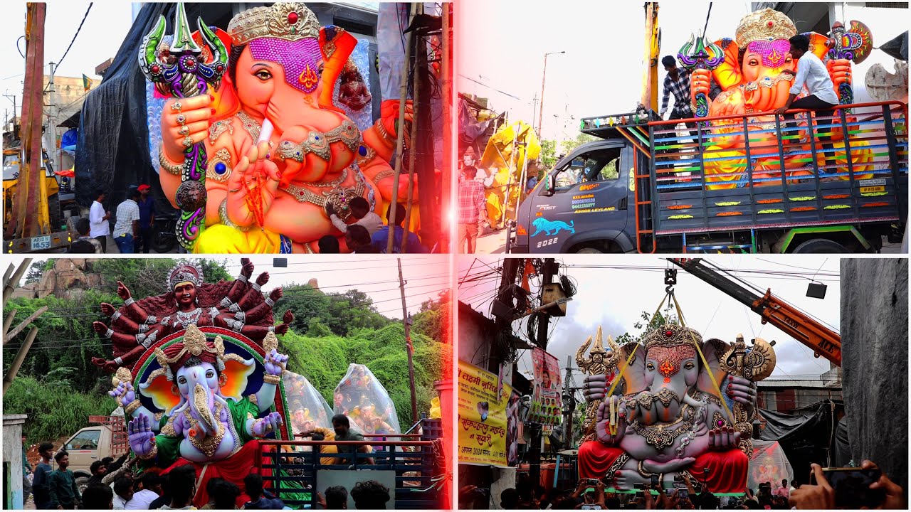 Big Ganesh Aagman 2025 |Dhoolpet Ganesh Transporting #ganeshidols | Ganesh Aagman 2025