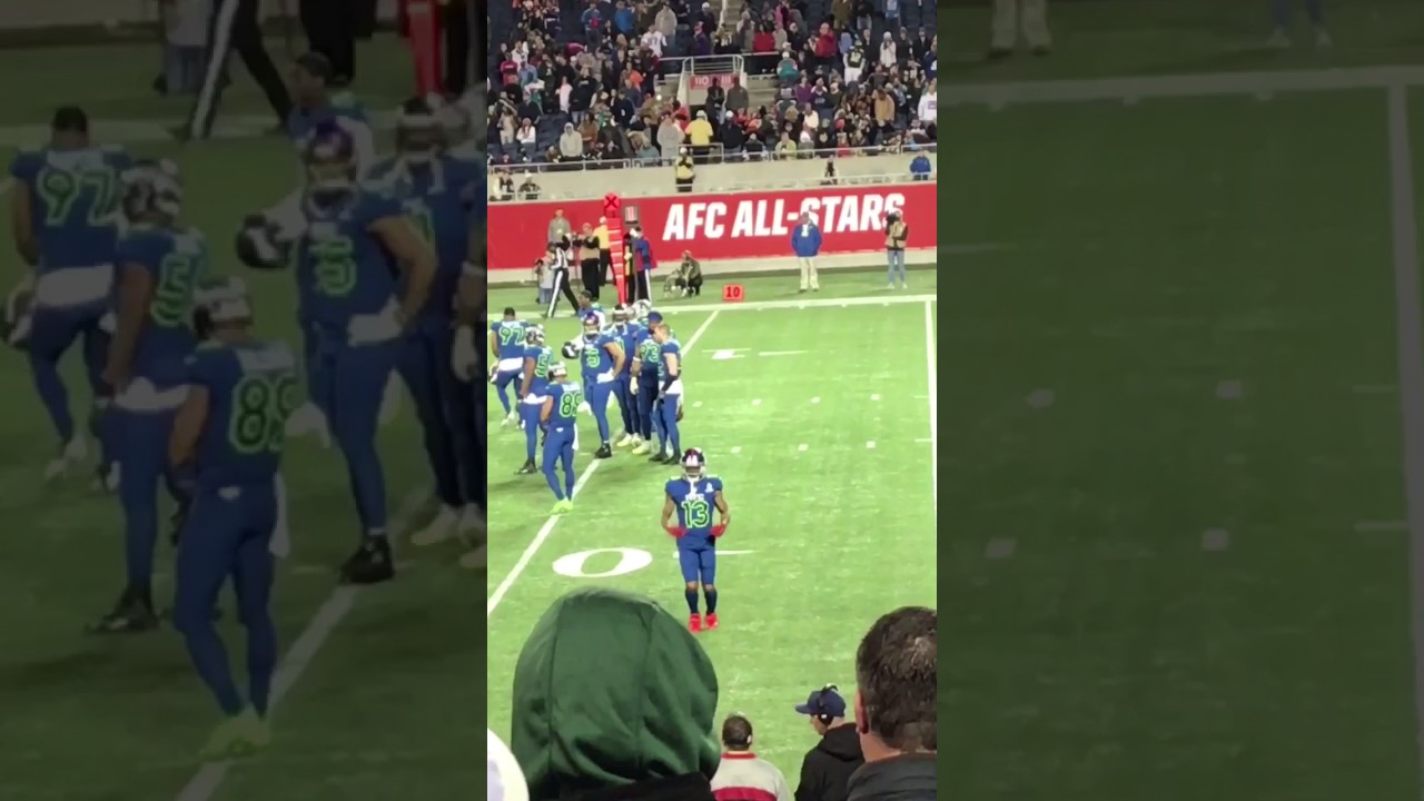 Odell Beckham Jr dancing at the 2017 Pro Bowl game