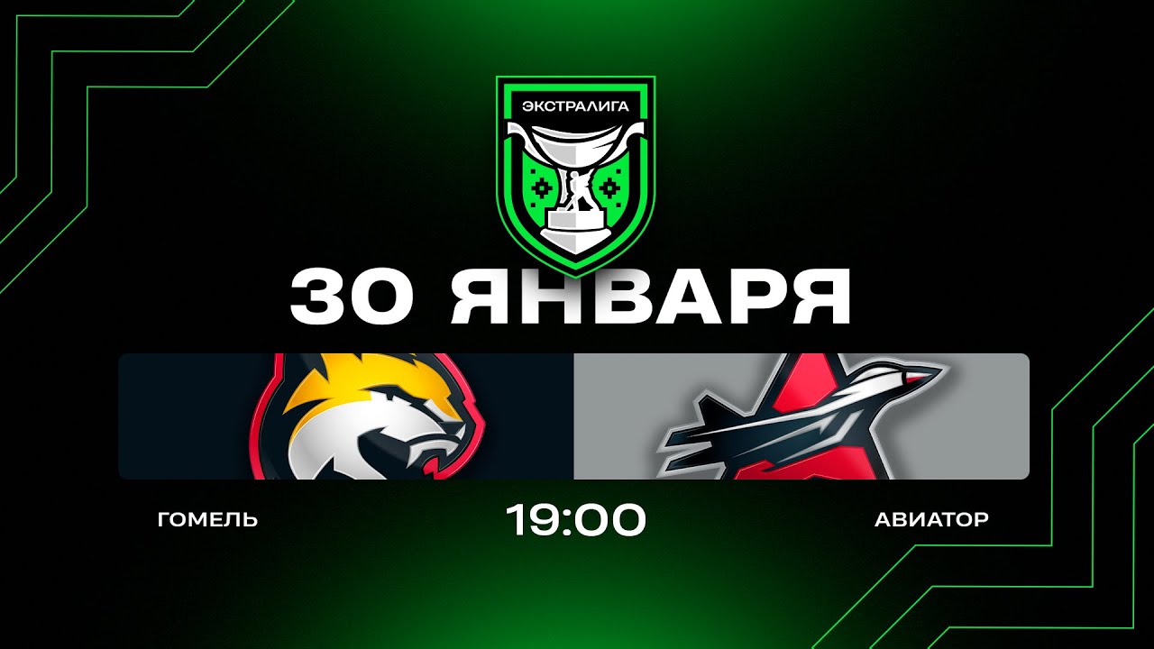 Гомель - Авиатор | 30.01.2026 | Экстралига | Прямая трансляция
