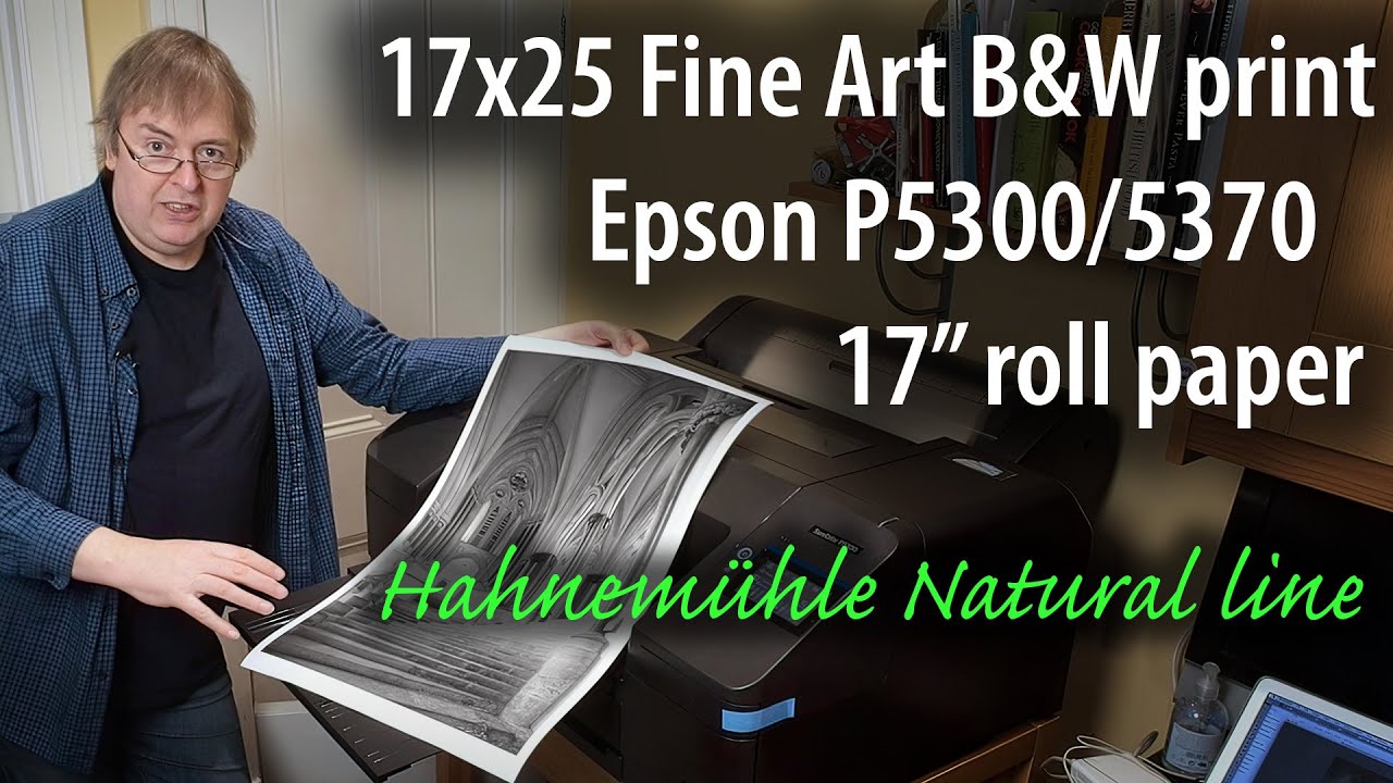 Epson P5300/5370 17x25 Fine art black and white printing. 17