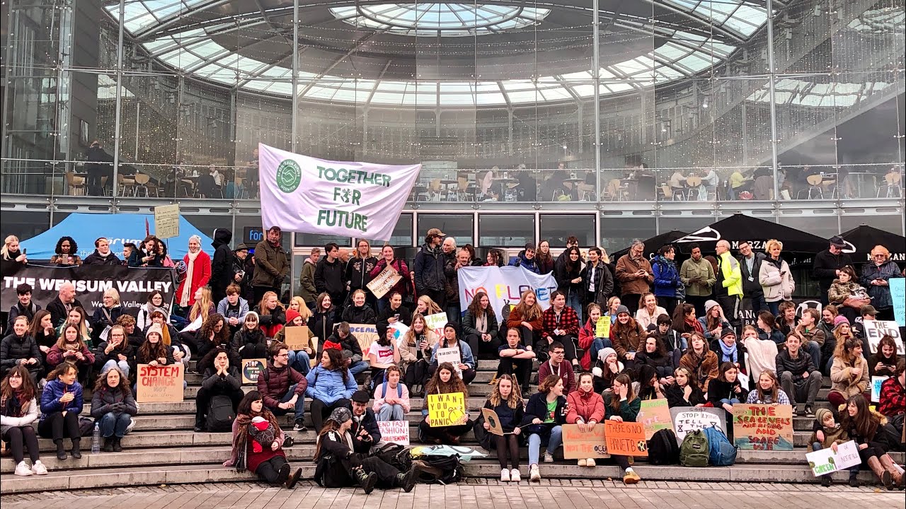 Global Climate strike Norwich UK / Strike for climate / Youth Strike 4 Climate/ 29 November 2019