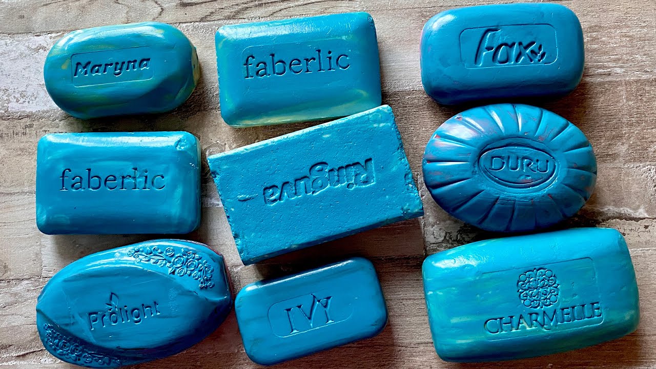 ASMR SOAP| Cutting colored soaр | Soap Carving| Резка крашенного мыла