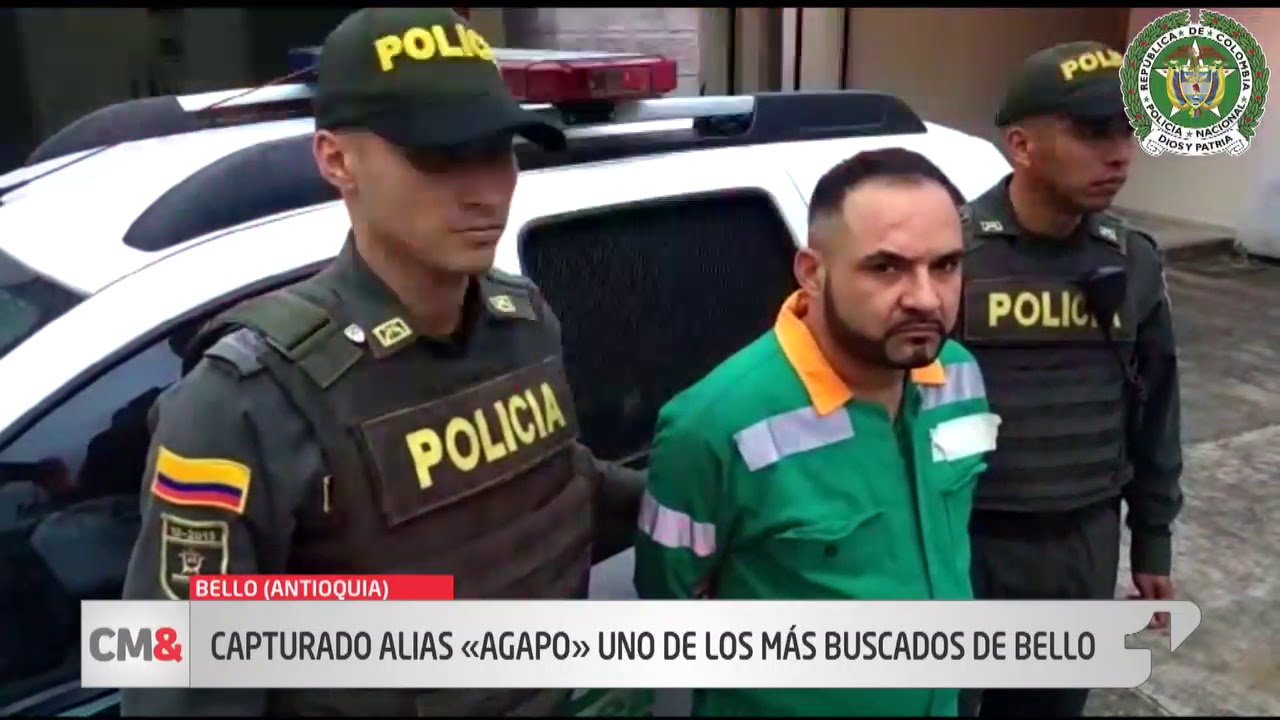 Capturado alias Agapo, uno de los más buscados de Bello, Antioquia