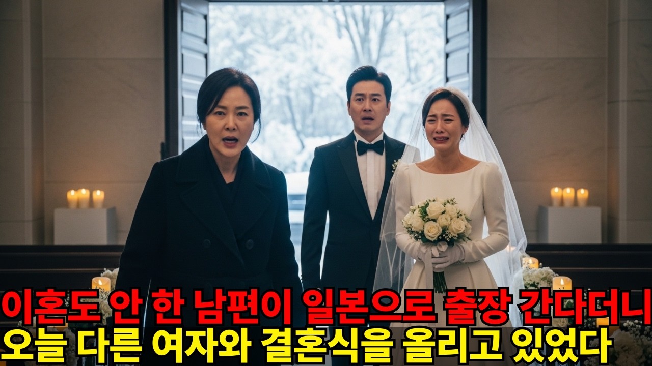이혼도 안 한 남편이 출장간다더니 다른 여자와 결혼식을 하고 있었다