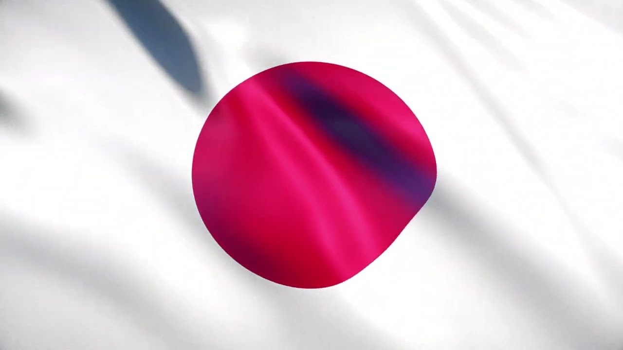 [10 Hours] Japanese Flag Waving - Waving Flags