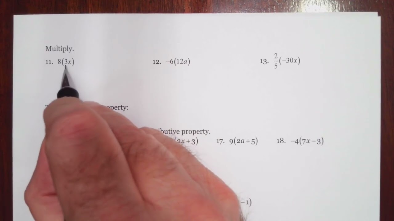 8.7 Simplifying Algebraic Expressions