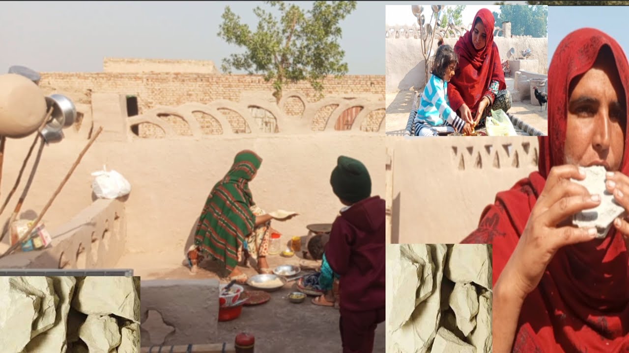 Aloo Ande Ka Vnaya Salan | Very Simple Life In Village | MUD house Life | Romi Family Vlog.
