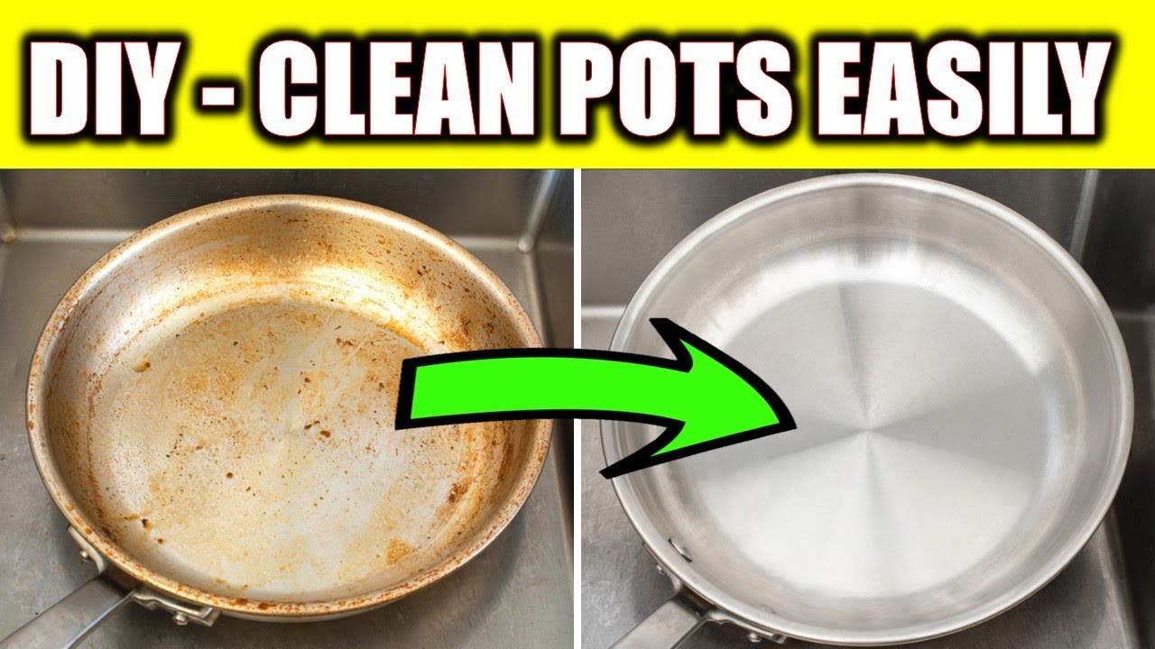 How to Clean a Burnt Pot -Without Scrubbing Endlessly (DIY NATURAL METHODS)