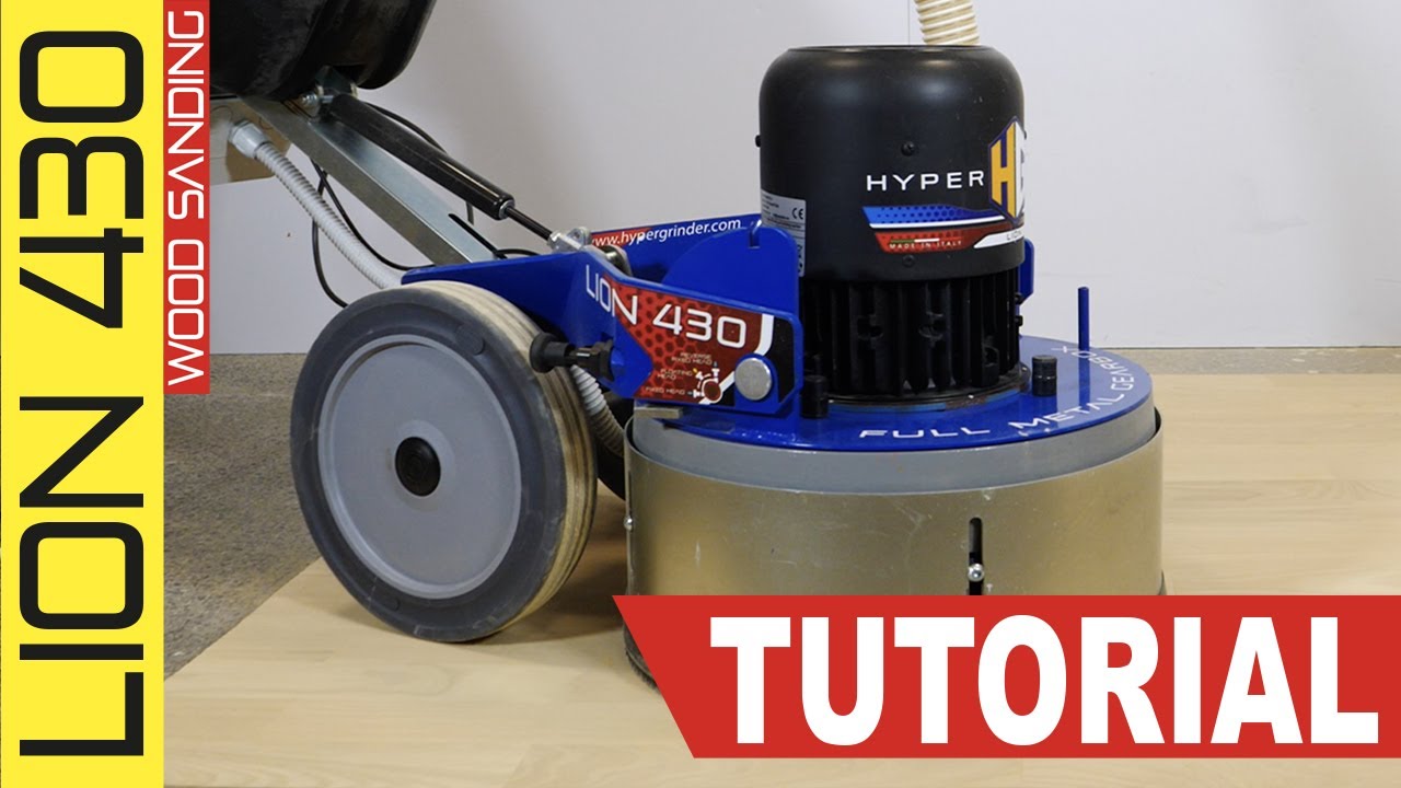 How To Sand and Finish Wood Floors with HG Hyper Grinder LION 430 Floor Sander for Parquet Floors