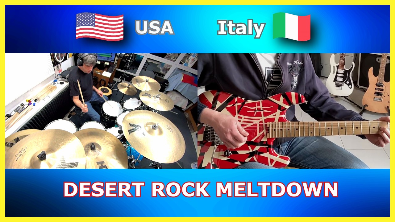 DESERT ROCK MELTDOWN! 🏜️🔥 | Psychedelic Drums 🇺🇸 x Guitar (Italy) 🇮🇹