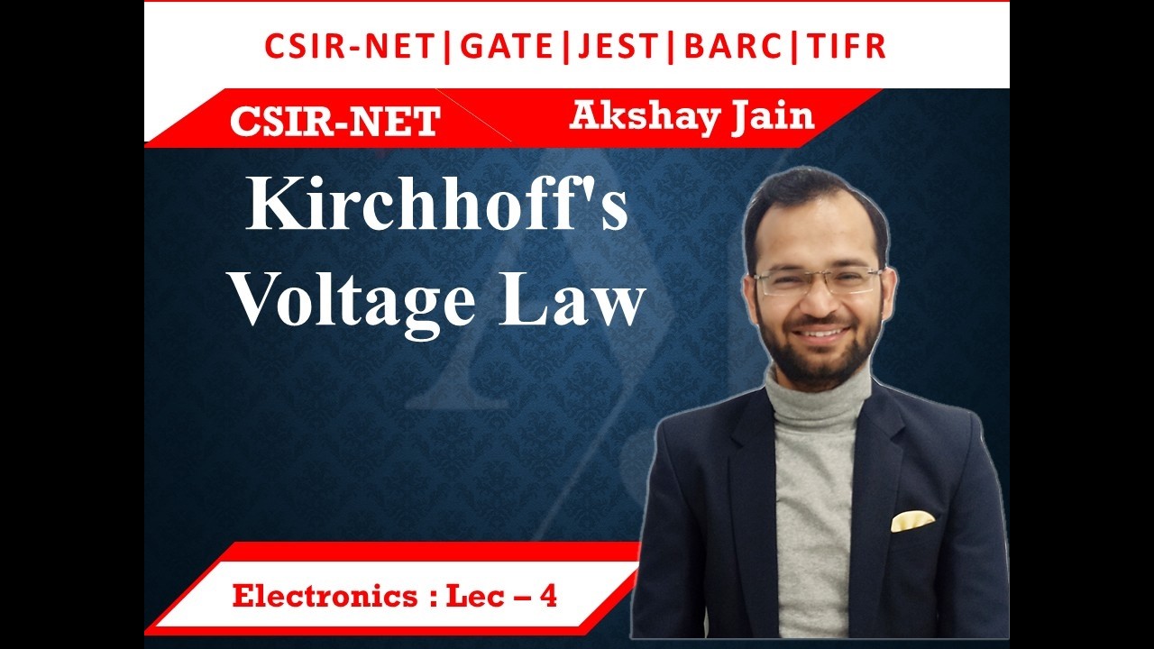Lecture 4 | Kirchhoff's Voltage Law #net #physics #csir #gate #science #jrf