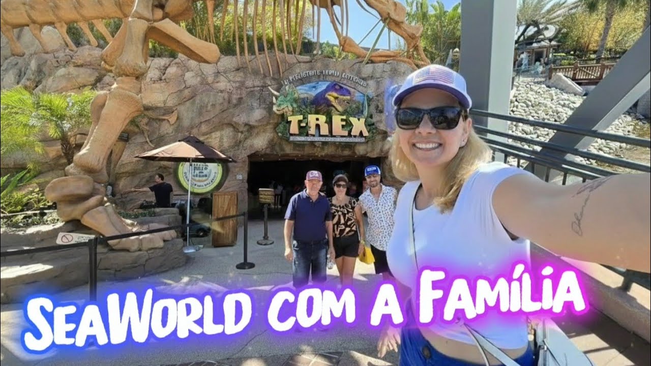 Levando meus sogros para conhecer o SeaWorld em Orlando!🇺🇲
