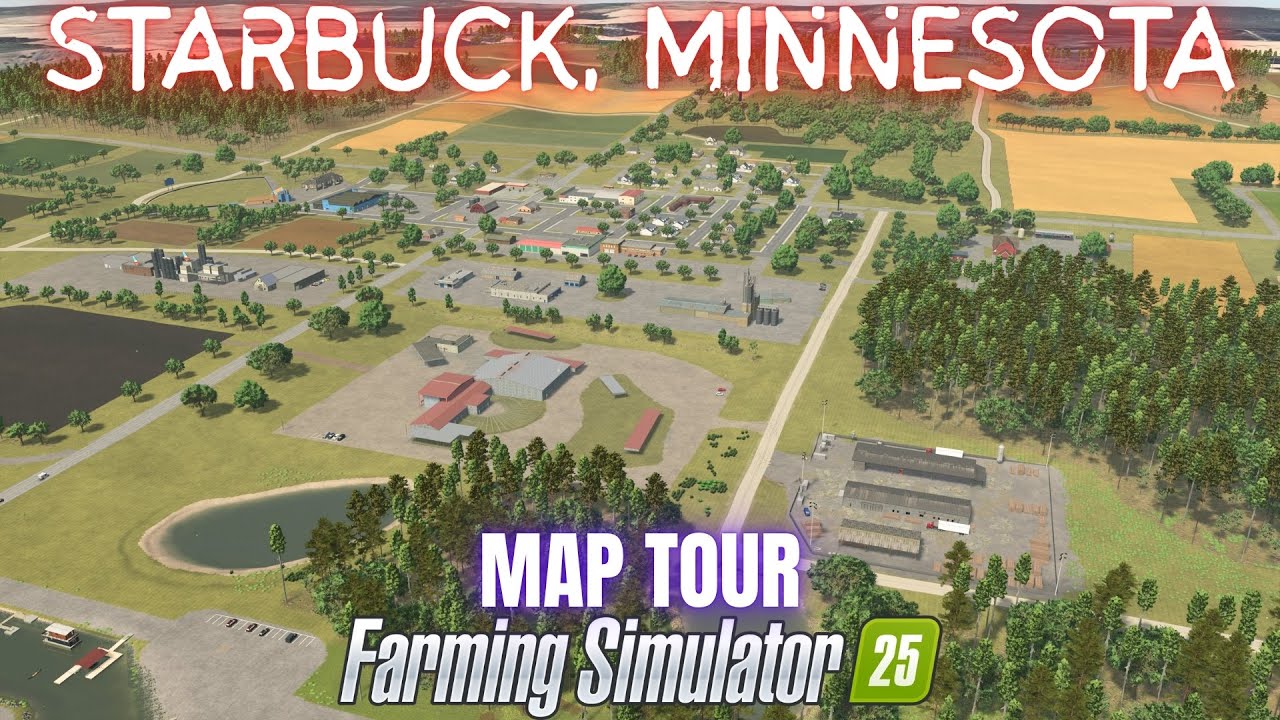 СТАРБАК, МИННЕСОТА — Обзор карты — Farming Simulator 25