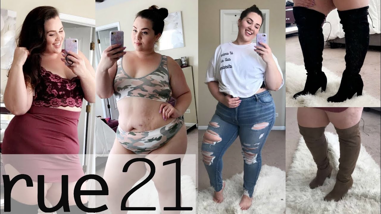 Thigh High Boots, Bras, & Bag RUE 21 HAUL |Plus Size Fashion|