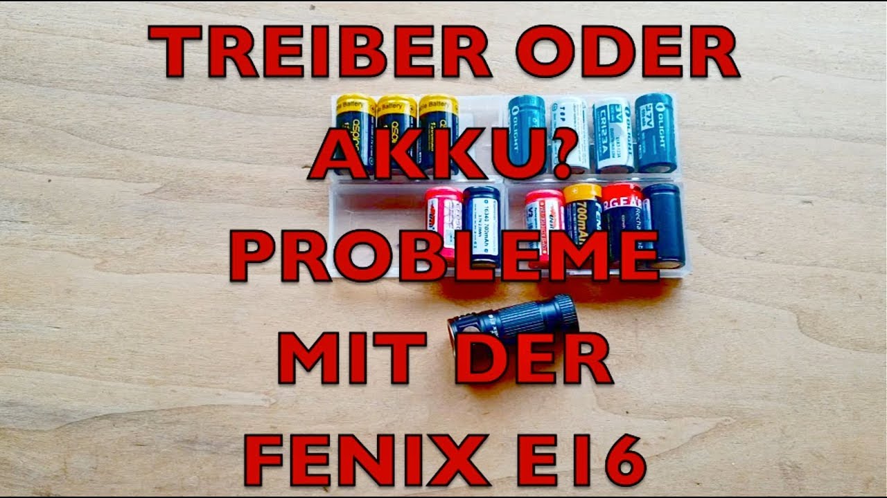 Fenix E16 wichtige Mitteilung!!!!