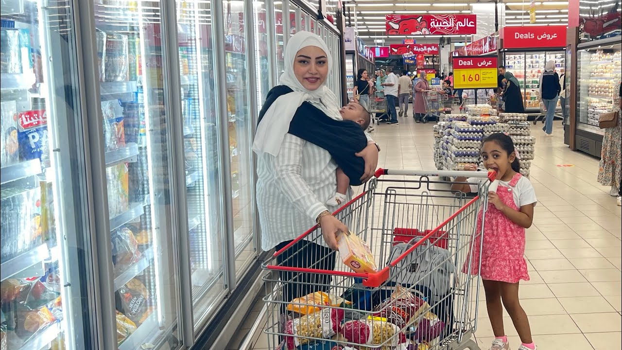 تسوقوا معانا 🛒البيت كان ع الحديدة😱اشتريت كل خزين البيت !!😍 تنظيم دواليب المطبخ👌