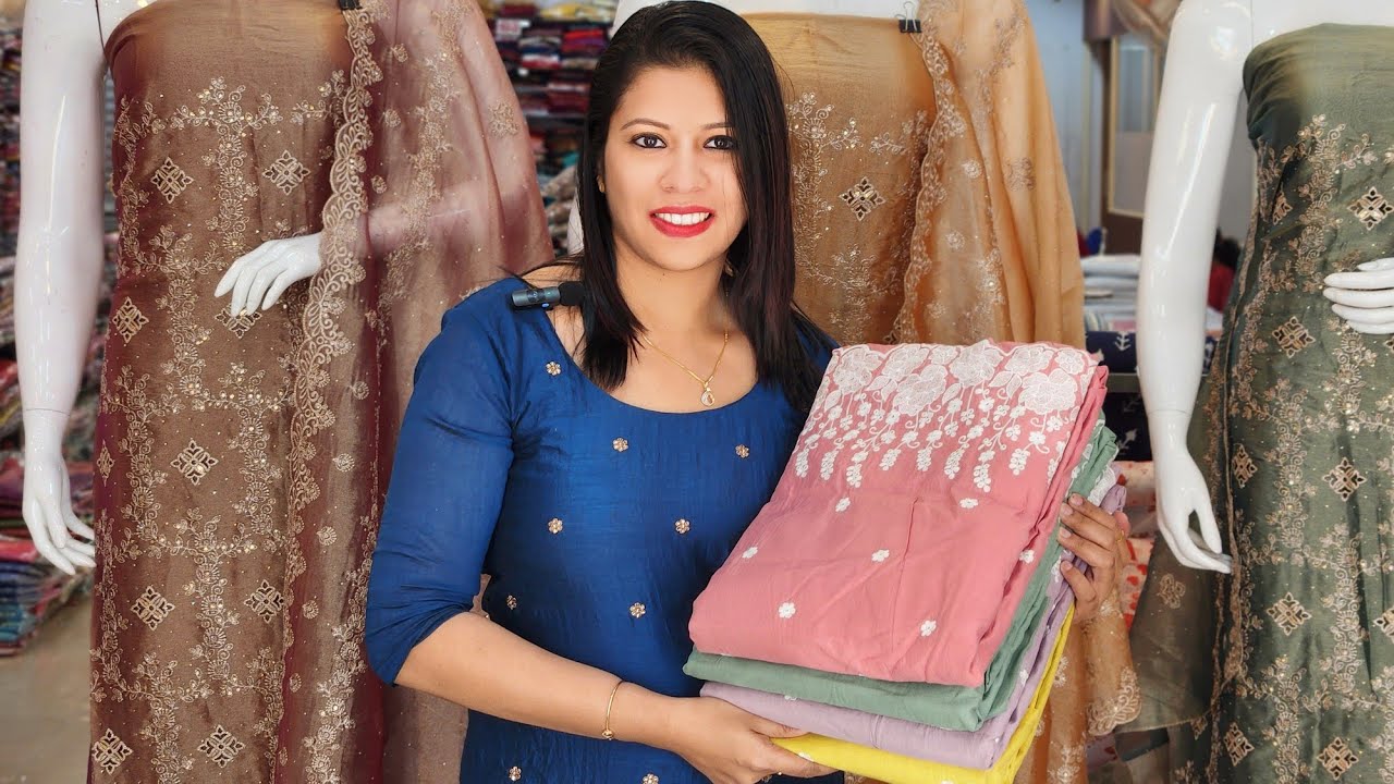 COTTON MUL CHANDERY SALWAR MATERIALS @999/- 