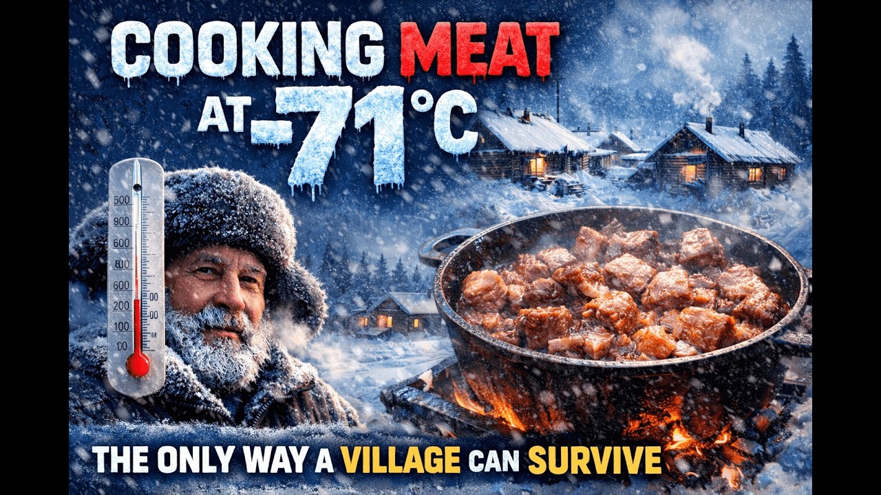 Cooking Meat at –71°C: The Only Way a Village Can Survive | White Silence