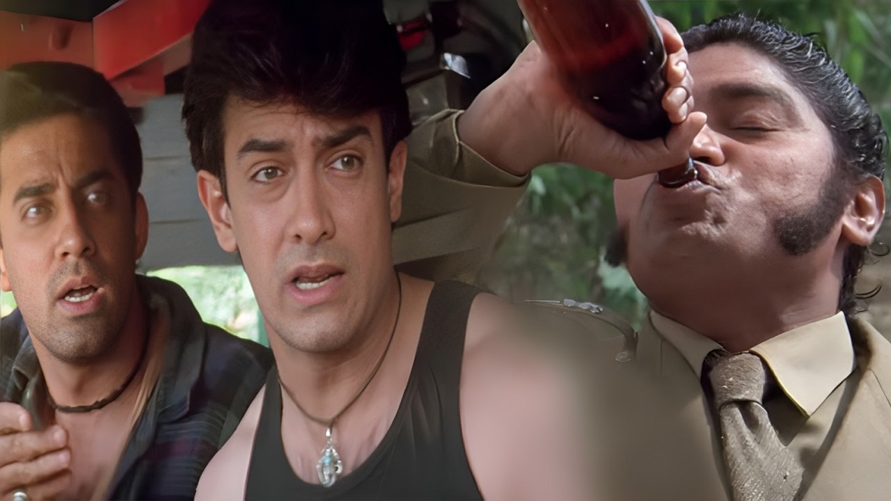 Deleted Movie Scene - शराब की बोतल में कुछ और भर के इंस्पेक्टर को पिलाया - Mela Movie - Part 2