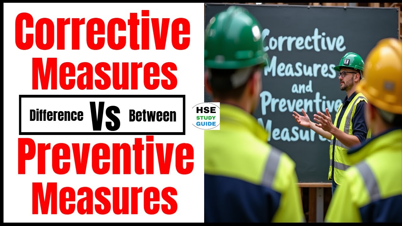 Preventive Measures Vs Corrective Measures @HSE STUDY GUIDE