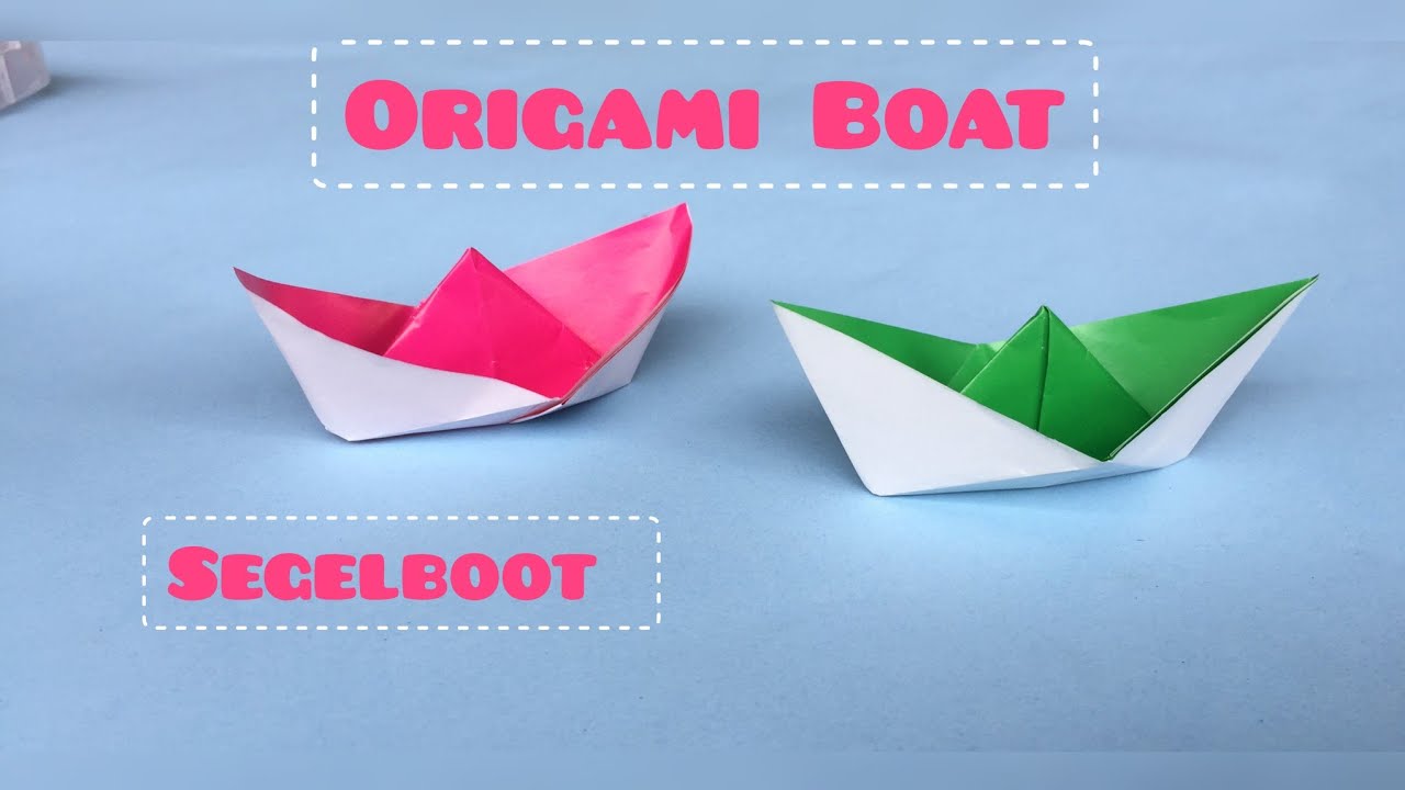 Origami Segelboot - Origami Boat - Origami Einfach - Origami tutorial - easy origami