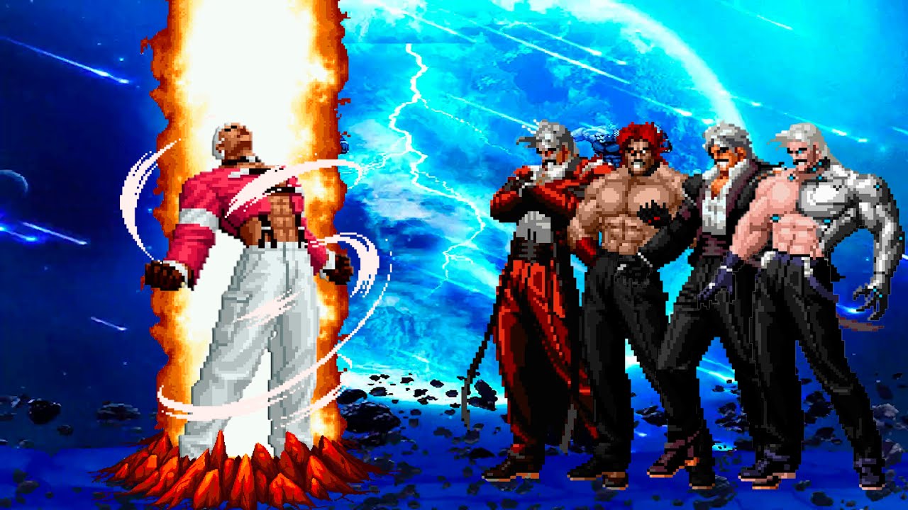 [KOF Mugen] D. Yashiro Rhythm vs Boss Rugal Team