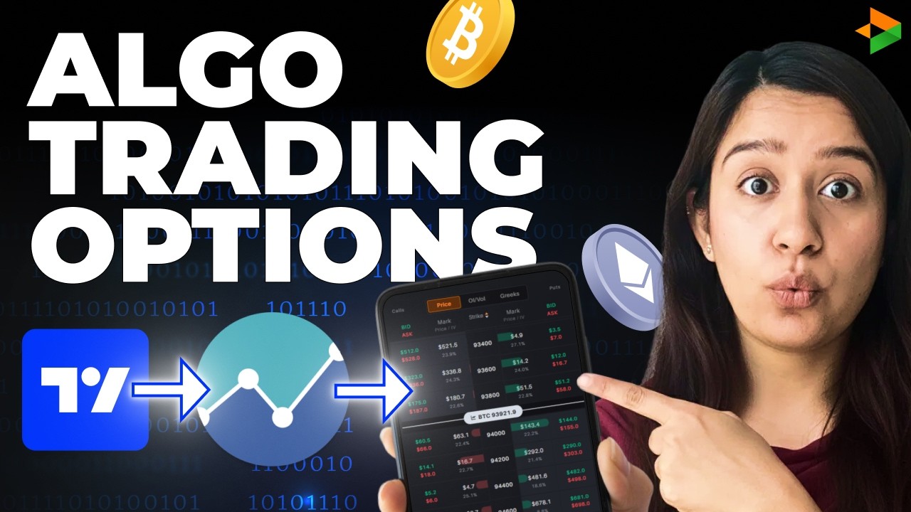 Automate Crypto Options Trading Using TradingView Signals  | Delta Exchange + AlgoTest Algo-trading