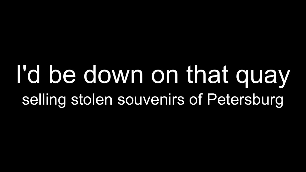 My Petersburg (LYRICS)- Anastasia Original Broadway Cast Recording
