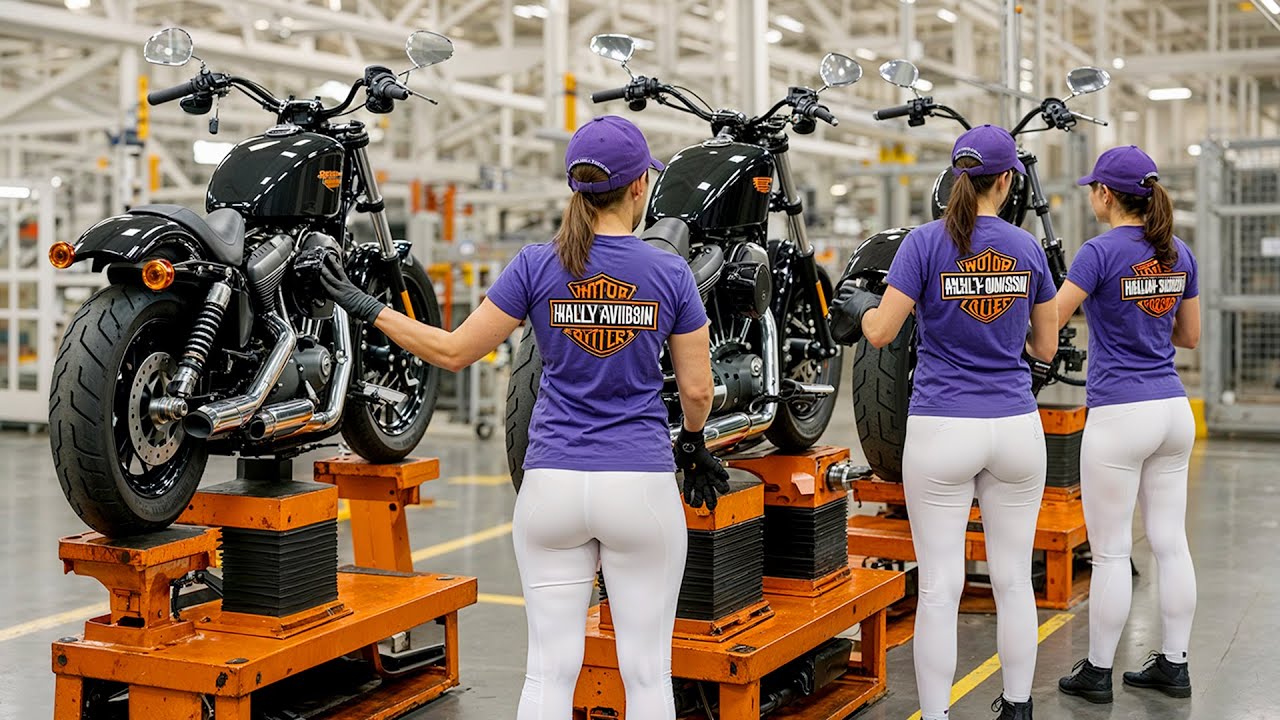 How It's Made: Harley Davidson, Petrol, American Flags