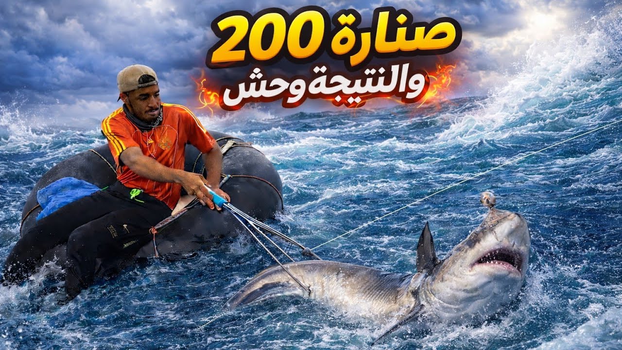 لم نتوقع أن 200 صنارة تمكنت من سمكة واحدة ولكن وحش ماشاء الله