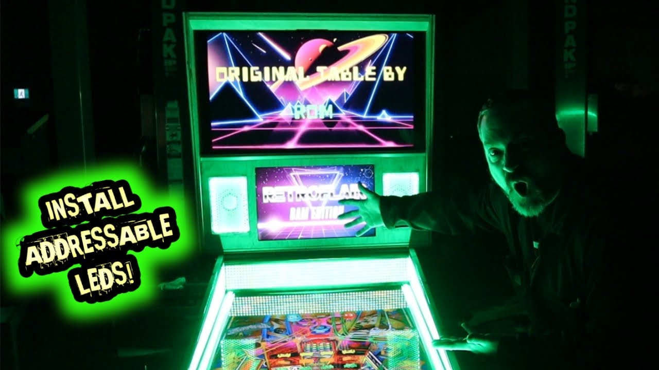 Virtual Pinball: how to install addressable led strips and matrixes
