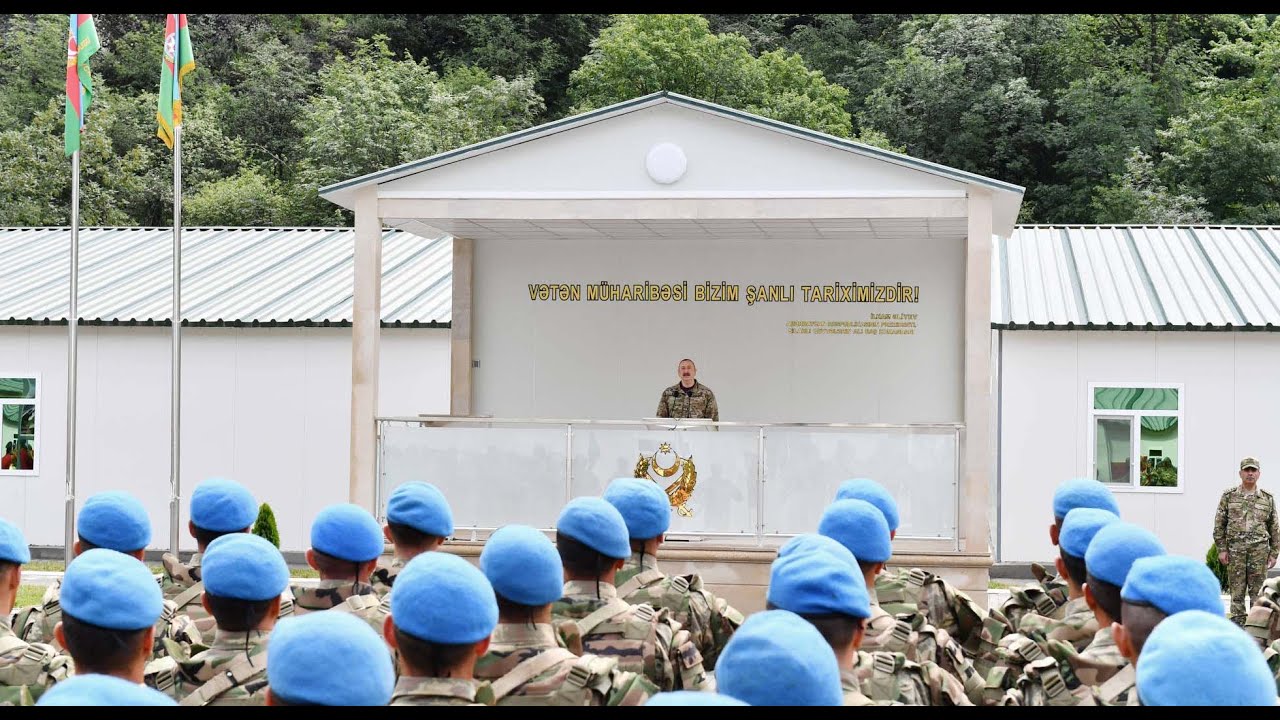 İlham Əliyev Kəlbəcər rayonunda hərbi hissənin açılışında iştirak edib.26.06.2022