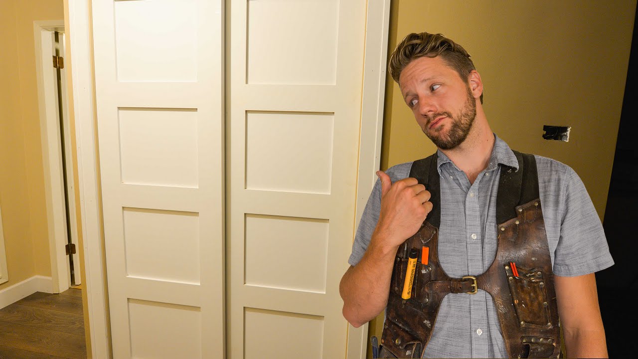 How To Change Bi-fold Into Bypass Doors in 3 Hrs