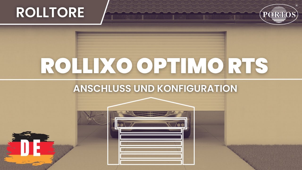 |DE| Konfiguration und Anschluss der Automatischen Rolltorsteuerung Rollixo Optimo RTS