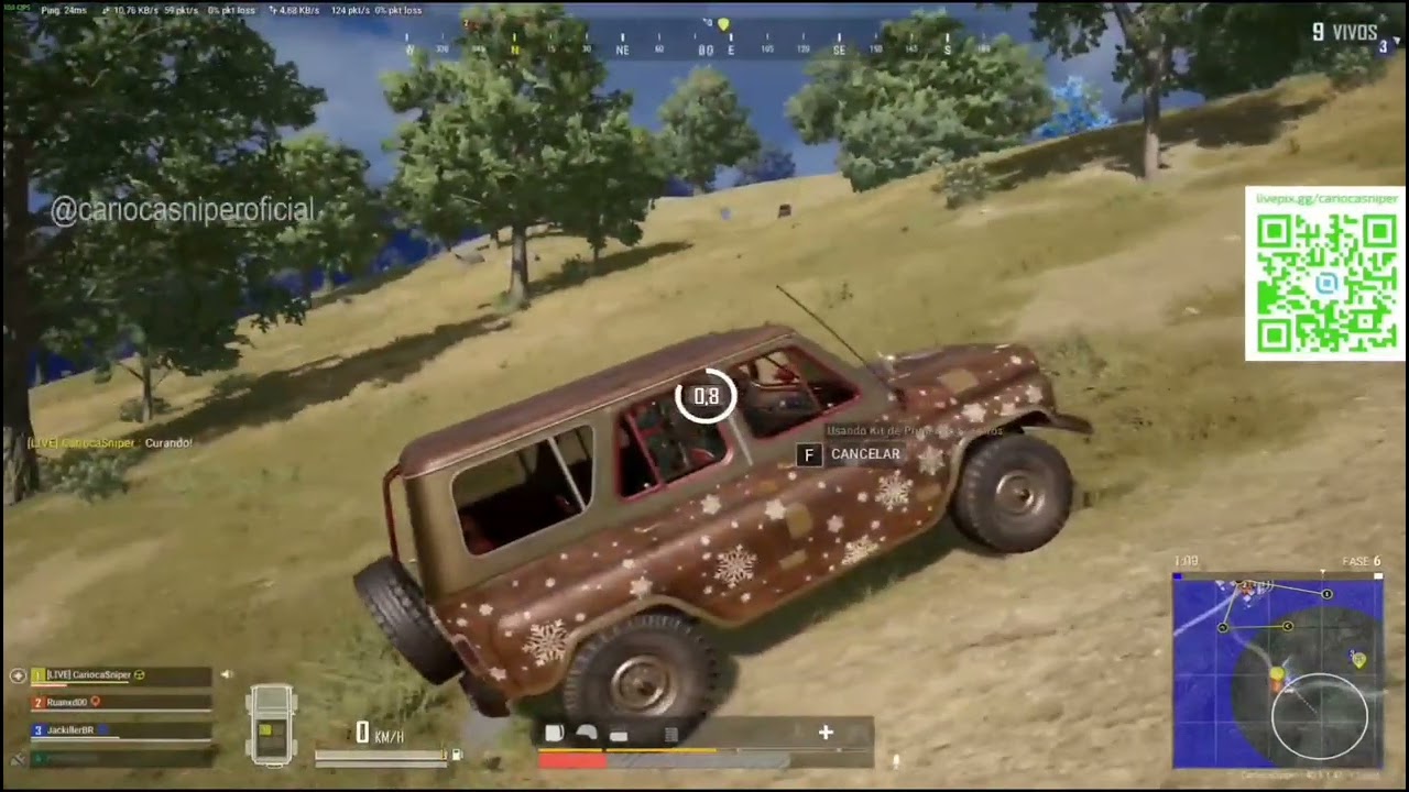 Tiroteio perseguição foi intensa!Mas, no fim, Chicken Dinner! #pubgPC #cariocasniper #chickendinner
