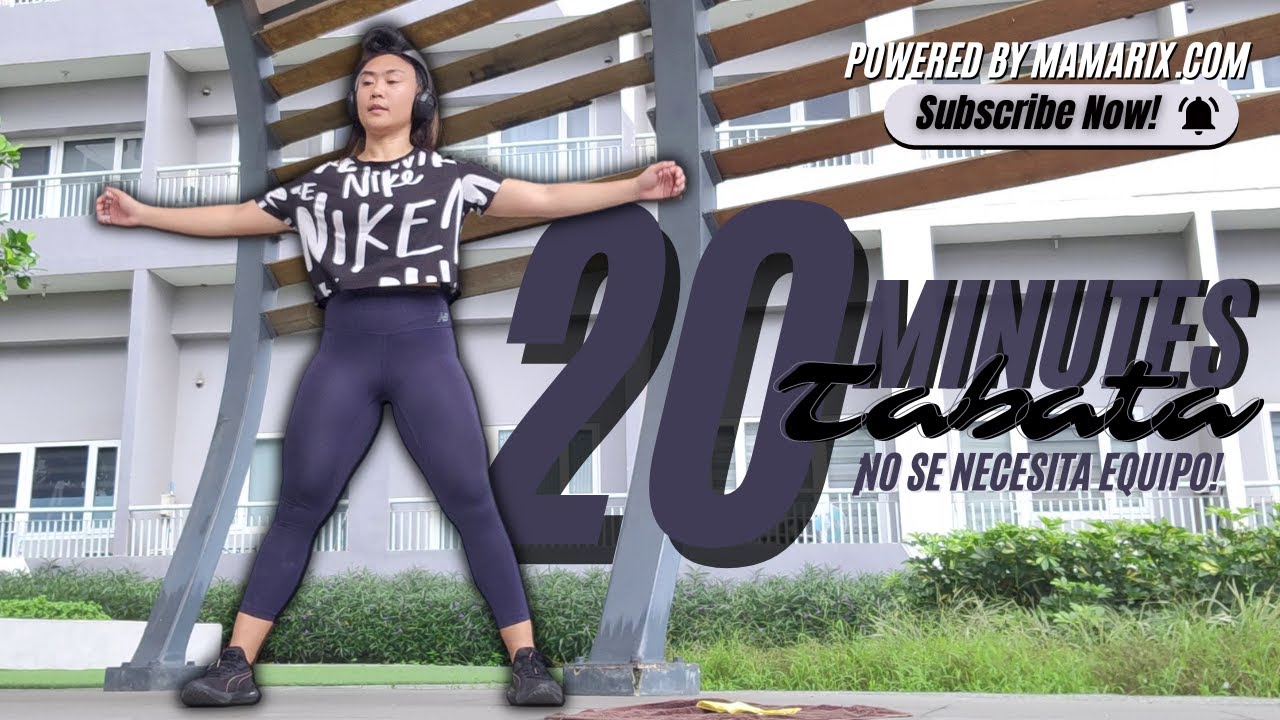 Day 7/30: 20 Minute Tabata Workout - No Equipment, Simply follow along! #tabata #homeworkout