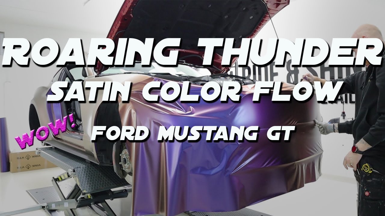 THIS IS CRAZY: Ford Mustang Roaring Thunder Wrap & Coating