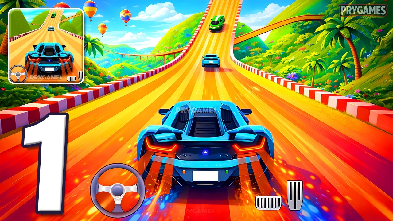 Car Race - Gameplay Walkthrough Part 1 - Level 1-8 Car Racing 3D (Android, iOS)