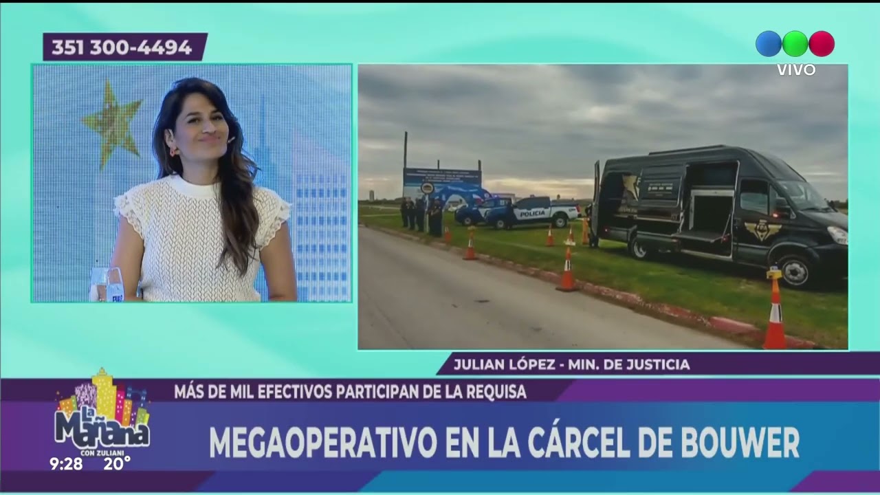 MEGAOPERATIVO EN LA CÁRCEL DE BOUWER: JUAN PABLO QUINTEROS Y JULIÁN LÓPEZ