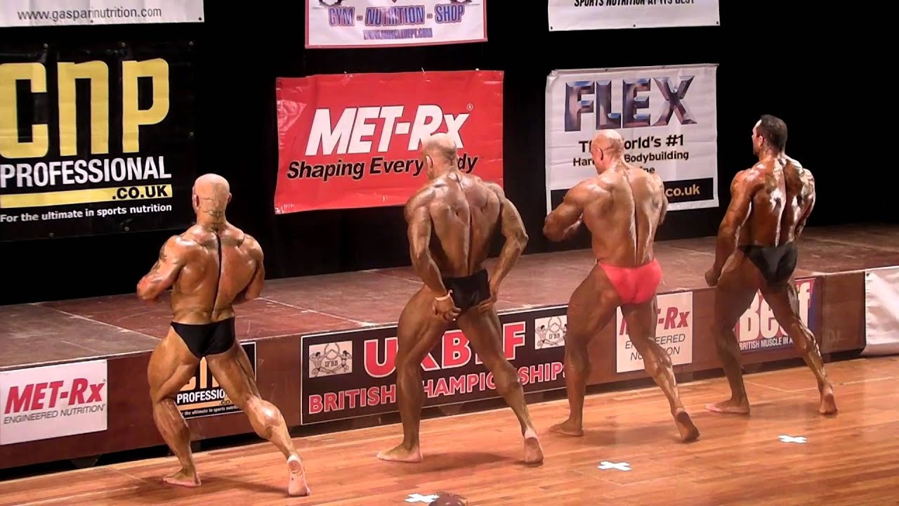 1st Group Compulsory - Prejudging - Over 100kg - UKBFF Final 2010