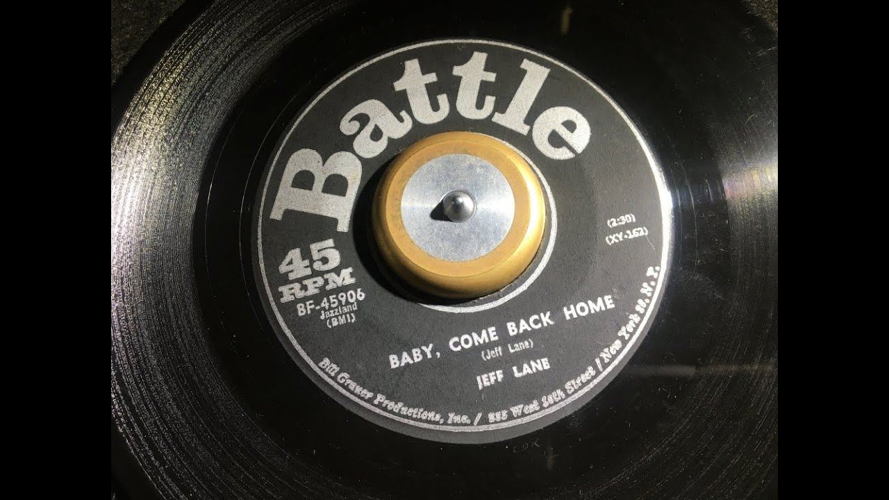 Baby Come Back Home ~ Jeff Lane