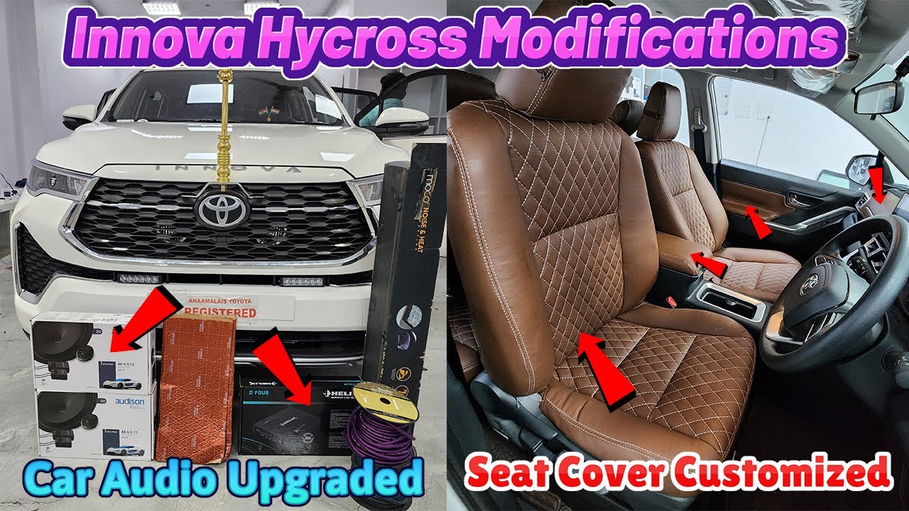 Innova Hycross Best Audio and Customized Seat Covers Upgraded | Car Sense Chennai | Car Decors
