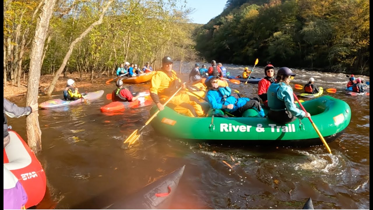 The 2024 Lehigh River Mega Release: Whitewater Rafting Sea of Rocks & Tower, at 2,540cfs