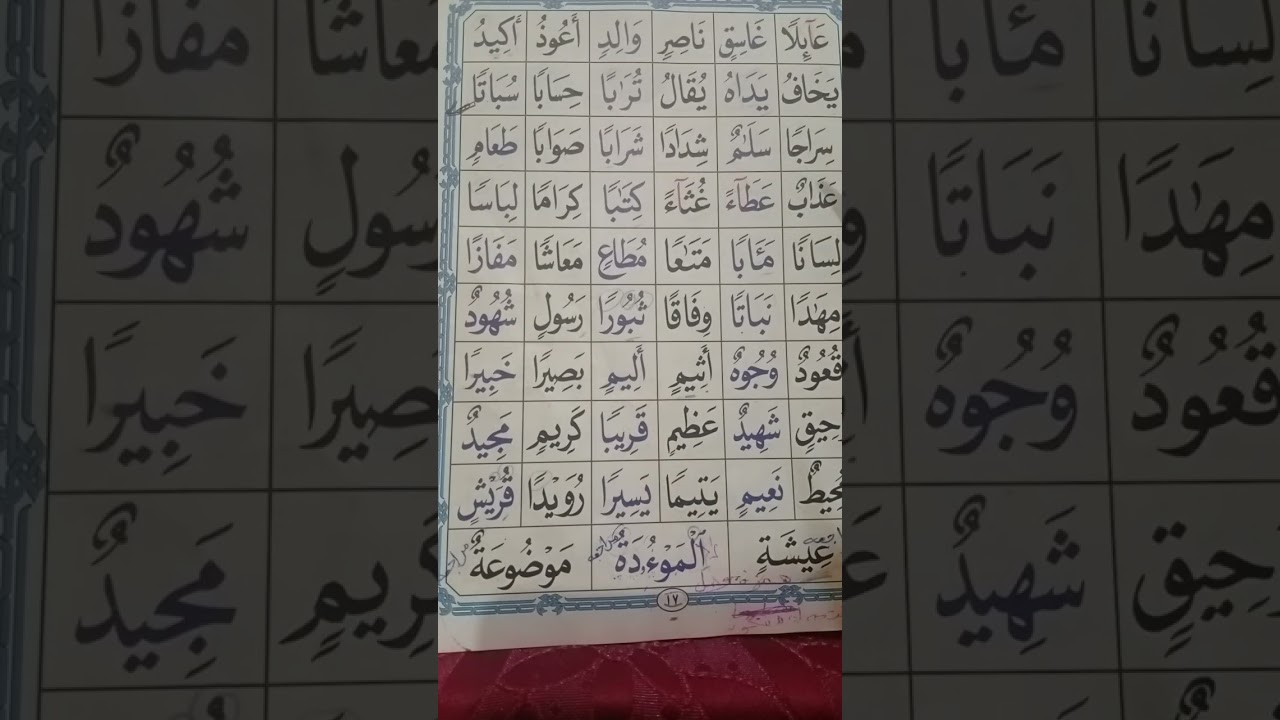 #القاعده النورانيه -الدرس التاسع-تهجى الكلمات من القران
