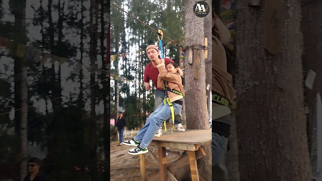 Zip Line at Seeh Lake Ziro #ytshort #ayinanyo