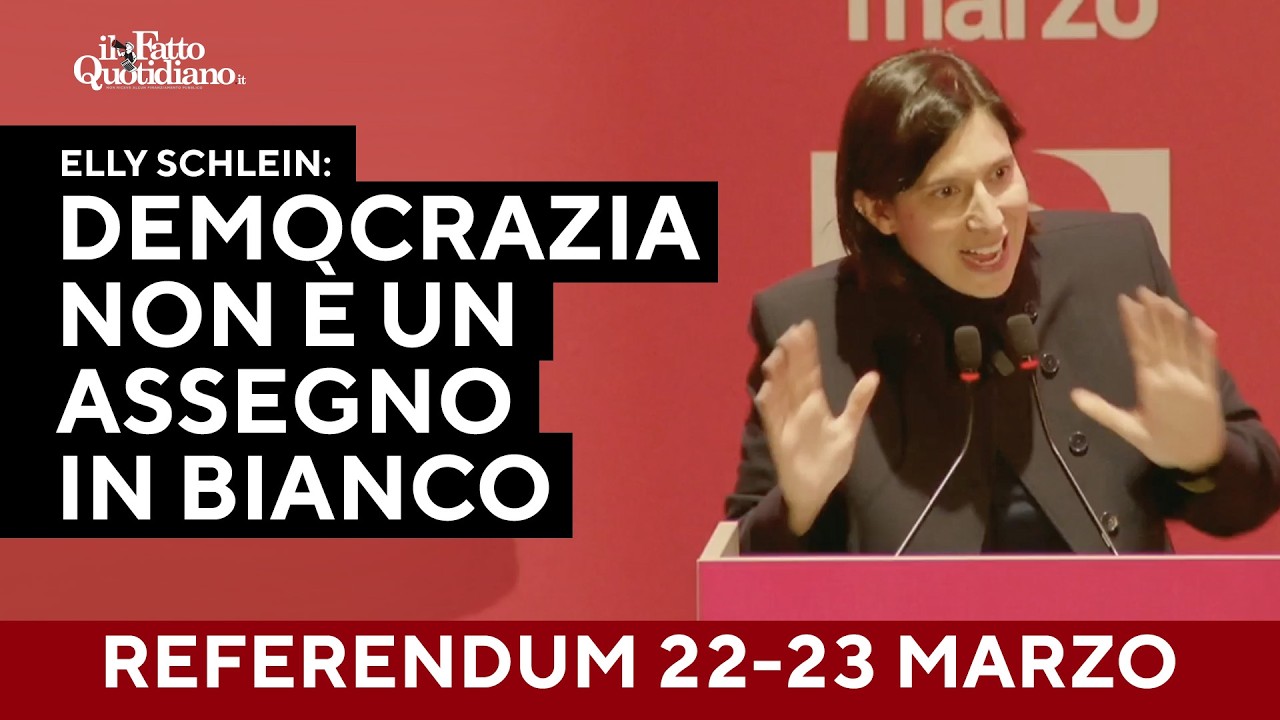 Referendum, Schlein: 
