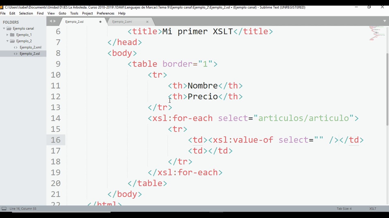 2. Introducción a XSLT