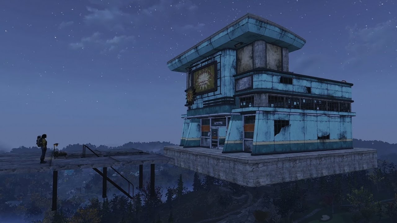 Fallout 76 - How To Float A Prefab In Your Sky Camp / Floating Camp! Step by Step Tutorial.  2025
