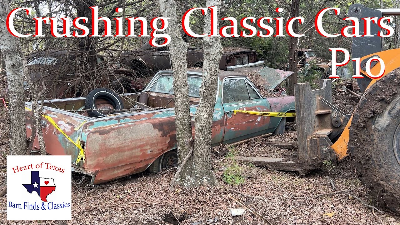 Crushing Classic Cars Part 10, Joyce's Collection # 13, 1965 El Camino