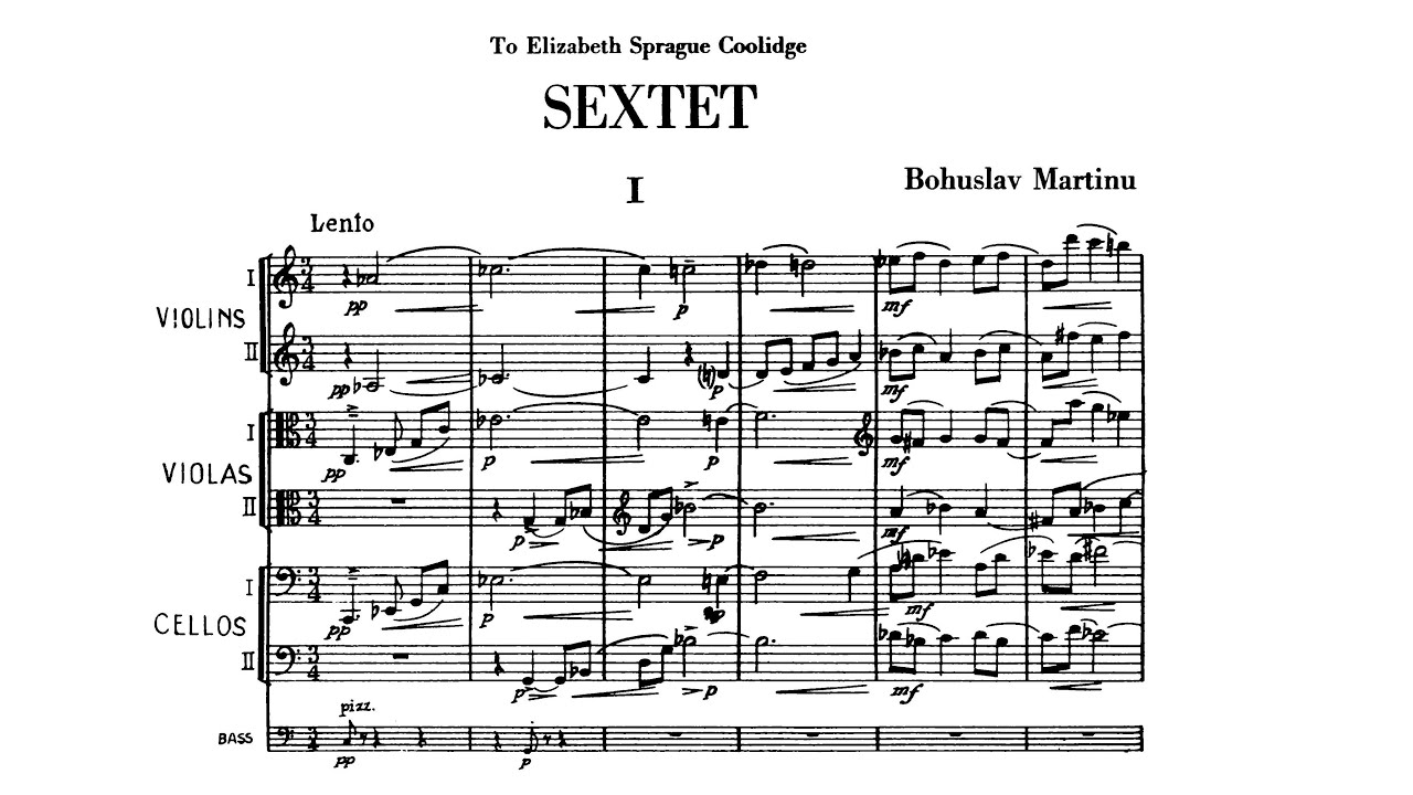 Bohuslav Martinů - String Sextet, H. 224